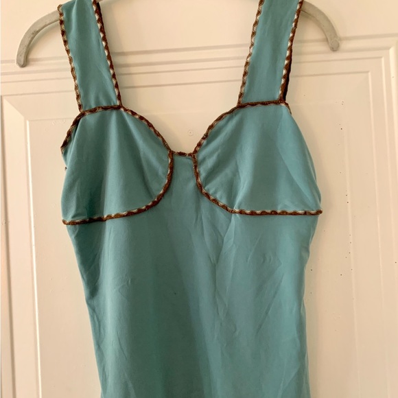 Max Studio 2 Piece Cami & Skirt Set Mocha/Sea Glass XS - Picture 7 of 8
